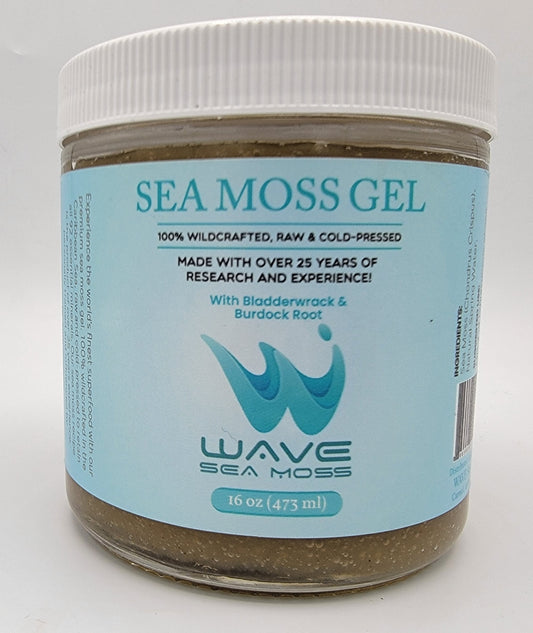 WAVE Sea Moss Gel with Bladderwrack & Burdock Root